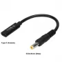 CoreParts MBXUSBC-CO0005 kabeladapter USB C 5,5*2,5 mm zwart