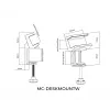 MicroConnect MC-DESKMOUNTW tafelklem voor stekkerdozen