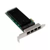 PCIe x1 netwerkkaart MicroConnect MC-PCIEX1-82575-Q met Intel 82575 controller