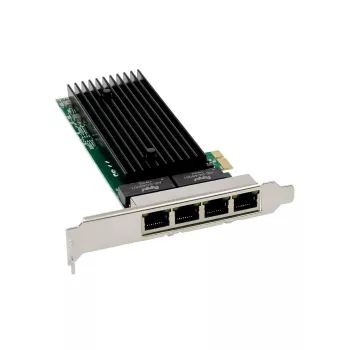MicroConnect MC-PCIEX1-82576-Q Gigabit-netwerkkaart met vier poorten, PCIe x1, Intel 82576