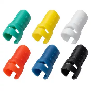Kabelmanagement-clips MicroConnect MC-SR-Y-USB, flexibele USB-kabelhouders, geel