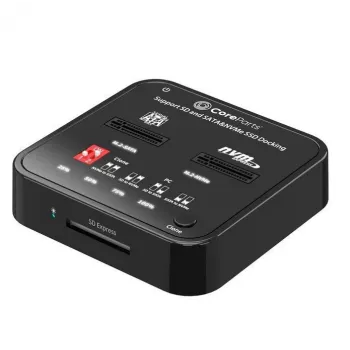 Media Duplicator CoreParts MS-CLONER-M2-SD zwart USB Type-C M.2