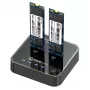 CoreParts MS-CLONER-NVME opslag-dockingstation USB 3.2 Gen 2 (3.1 Gen 2) Type-C zwart