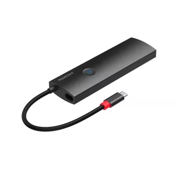 MicroConnect USB3.2CCOM20 USB-C naar HDMI mini-dock, 4K 60Hz, RJ45, 3x USB-A