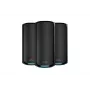 NETGEAR Orbi 970 Series quad-band WiFi 7, 3-pack quad-band (2.4 GHz / 5 GHz-1 / 5 GHz-2 / 6 GHz) Wi-Fi 6 (802.11ax) zwart intern