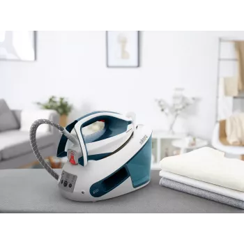 Tefal Express Power SV8111 1,8 l Durilium AirGlide Autoclean-strijkzool blauw, wit