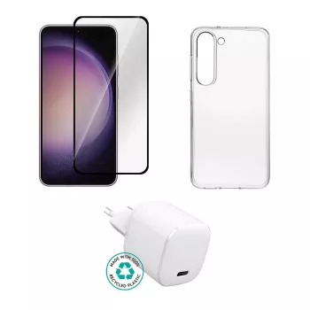Beschermkap laadpoort glas eSTUFF voor Samsung Galaxy S25 — bruin