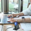 j5create JUR261 USB™ Smart Card / CAC Reader-standaard, USB Type-A/USB Type-C, zwart, 95 g