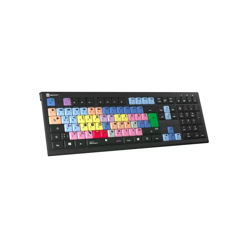 Logickeyboard Avid Media Composer ASTRA 2 toetsenbord met achtergrondverlichting pc Duits (LKB-MCOM4-A2PC-DE)