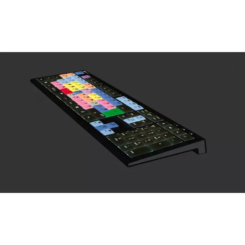 Logickeyboard Avid Media Composer ASTRA 2 toetsenbord met achtergrondverlichting pc Duits (LKB-MCOM4-A2PC-DE)