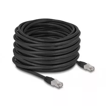 DeLOCK RJ45 Cat.6A 20m netwerkkabel zwart