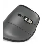 BakkerElkhuizen FastForward Pro muis, rechtshandig, verticaal ontwerp, optisch, RF draadloos + Bluetooth + USB Type-C, 5000 DPI, zwart, grijs