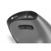 BakkerElkhuizen FastForward Pro muis, rechtshandig, verticaal ontwerp, optisch, RF draadloos + Bluetooth + USB Type-C, 5000 DPI, zwart, grijs