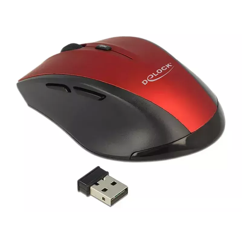 Muis DeLOCK 12493 RF draadloos optisch 1600 DPI