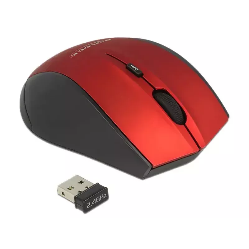 Muis DeLOCK 12493 RF draadloos optisch 1600 DPI