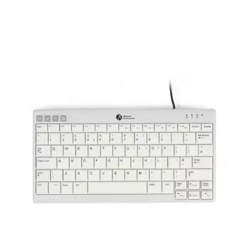 BakkerElkhuizen UltraBoard 950 V2 DE Qwertz, bedraad, USB, scissor-toetsenschakelaar, QWERTZ, donkergrijs, lichtgrijs