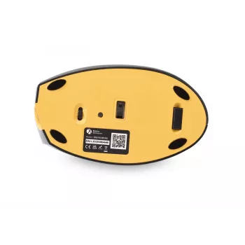 BakkerElkhuizen Handshake muis links, linkshandig, verticaal design, optisch, RF draadloos + Bluetooth + USB Type-C, 6400 DPI, zwart, grijs