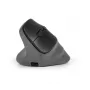 BakkerElkhuizen PRF Pro muis links, linkshandig, verticaal design, optisch, RF draadloos + Bluetooth + USB Type-C, 2400 DPI, zwart, grijs