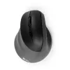 BakkerElkhuizen PRF Pro muis links, linkshandig, verticaal design, optisch, RF draadloos + Bluetooth + USB Type-C, 2400 DPI, zwart, grijs