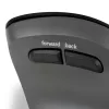 BakkerElkhuizen PRF Pro muis links, linkshandig, verticaal design, optisch, RF draadloos + Bluetooth + USB Type-C, 2400 DPI, zwart, grijs
