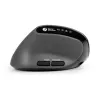 BakkerElkhuizen MidWay muis links, linkshandig, verticaal design, optisch, RF draadloos + Bluetooth + USB Type-C, 2400 DPI, grijs, zwart