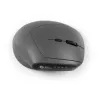BakkerElkhuizen MidWay muis links, linkshandig, verticaal design, optisch, RF draadloos + Bluetooth + USB Type-C, 2400 DPI, grijs, zwart