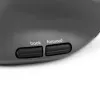 BakkerElkhuizen MidWay muis links, linkshandig, verticaal design, optisch, RF draadloos + Bluetooth + USB Type-C, 2400 DPI, grijs, zwart