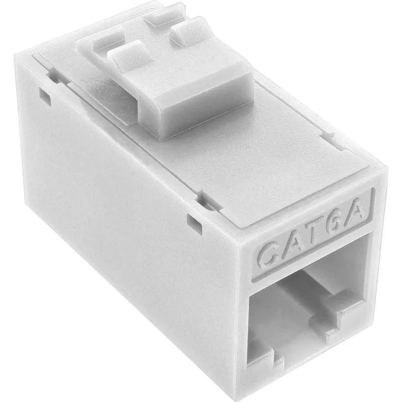 InLine Keystone RJ45-bus, onafgeschermd, Cat.6A, 8-pack, wit
