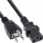 InLine B-16658J Netsnoer in bulkverpakking van 30, Japanse stekker naar IEC C13, 1,8 m