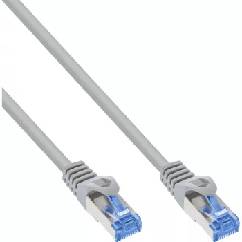 InLine B-74805 Cat.6A S/FTP patchkabel, TPE flexibel, 5 m, grijs, 25-pack (B-Pack)
