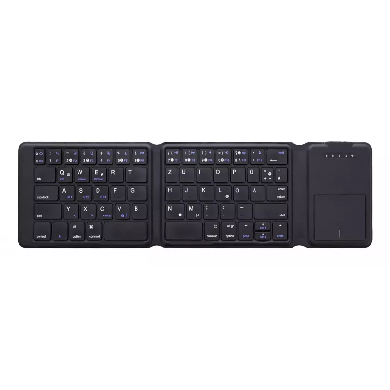 InLine 55379B Toetsenbord Universeel Bluetooth QWERTZ Duits Zwart