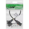 InLine 16954L stroomkabel zwart 0,5 m IEC C13 CEE7/7
