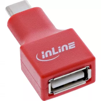 Kabeladapter InLine 31651 USB-C naar USB-A, USB 2.0, rood