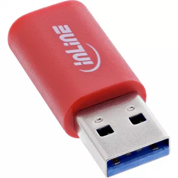 InLine 31652 Kabeladapter USB-A USB-C Rood