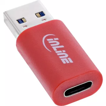 InLine 31652 Kabeladapter USB-A USB-C Rood