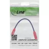 InLine USB-C genderchanger-adapter 31654, USB-C naar USB-C, 0,2 m, rood