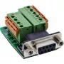 InLine 92501A Draadverbinder klemmenstrook / D-Sub 9 Zwart, Groen
