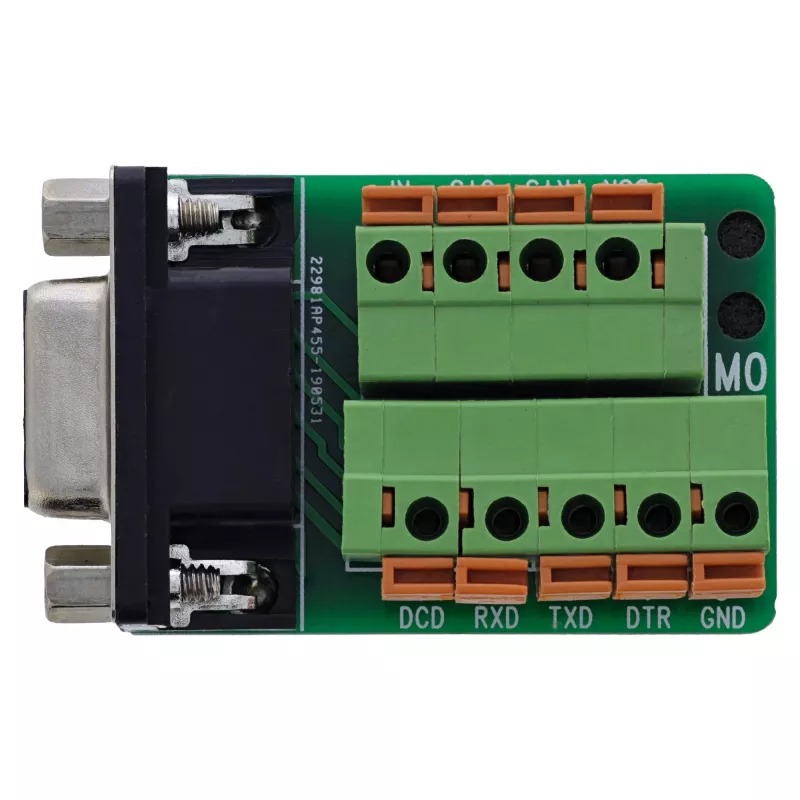 InLine 92501A Draadverbinder klemmenstrook / D-Sub 9 Zwart, Groen
