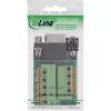 InLine 92501A Draadverbinder klemmenstrook / D-Sub 9 Zwart, Groen