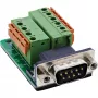 InLine 92501B Kabelverbinder klemmenstrook / D-Sub 9 Zwart, Groen