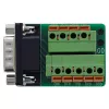 InLine 92501B Kabelverbinder klemmenstrook / D-Sub 9 Zwart, Groen
