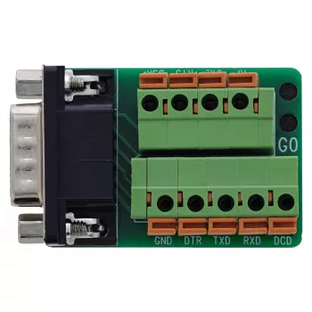 InLine 92501B Kabelverbinder klemmenstrook / D-Sub 9 Zwart, Groen