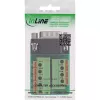 InLine 92501B Kabelverbinder klemmenstrook / D-Sub 9 Zwart, Groen