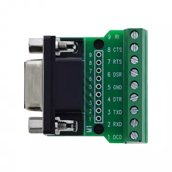 InLine 92501C Kabelverbinder klemmenstrook / D-Sub 9 Zwart, Groen