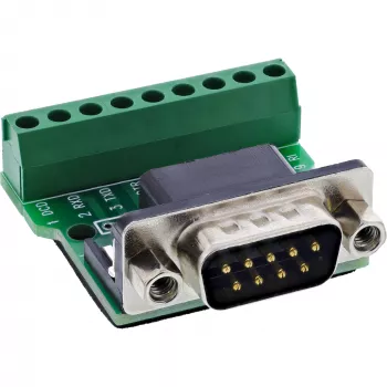 InLine 92501D Draadverbinder klemmenstrook / D-Sub 9 Zwart, Groen
