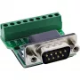InLine 92501D Draadverbinder klemmenstrook / D-Sub 9 Zwart, Groen
