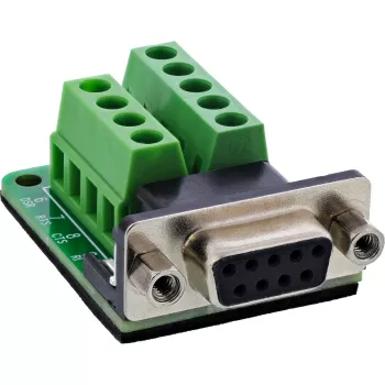 InLine 92501E Kabelverbinder klemmenstrook / D-Sub 9 Zwart, Groen