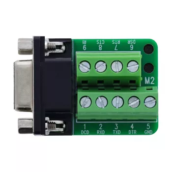InLine 92501E Kabelverbinder klemmenstrook / D-Sub 9 Zwart, Groen