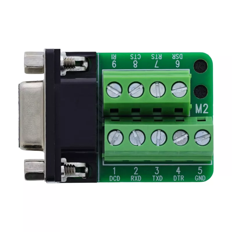 InLine 92501E Kabelverbinder klemmenstrook / D-Sub 9 Zwart, Groen