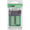 InLine 92501E Kabelverbinder klemmenstrook / D-Sub 9 Zwart, Groen
